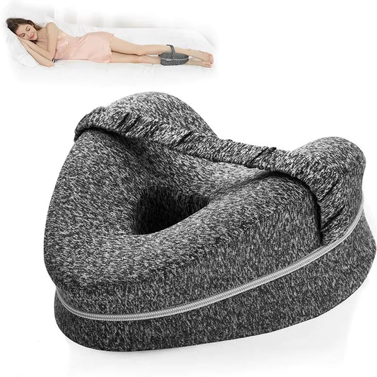 Pillow Ergonomic Leg Support Pillow Relieve Sciatica Back and Hip Pain Soft Leg Support Cushion with Removable and Washable
